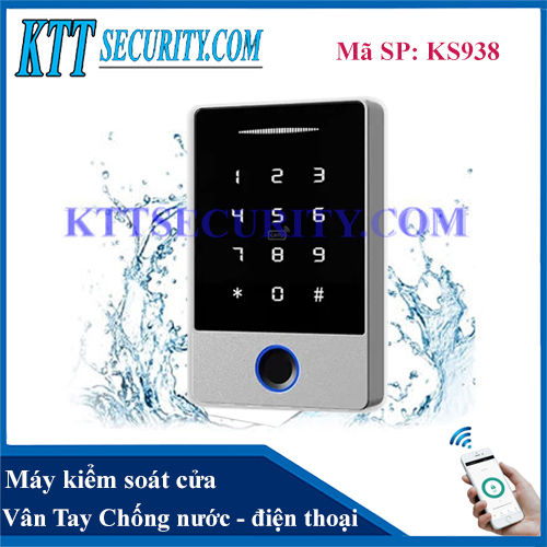 Máy kiểm soát cửa Vân tay Chống nước | KS938