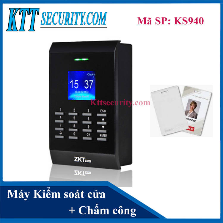 Máy kiểm soát ra vào bằng thẻ Zkteco | KS940